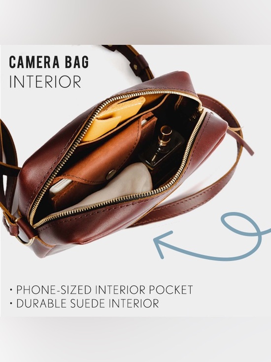 ✨ Portland Leather Goods Camera Bag ✨
Large — Nutmeg “Almost Perfect” Line EUC - Picture 9 of 15